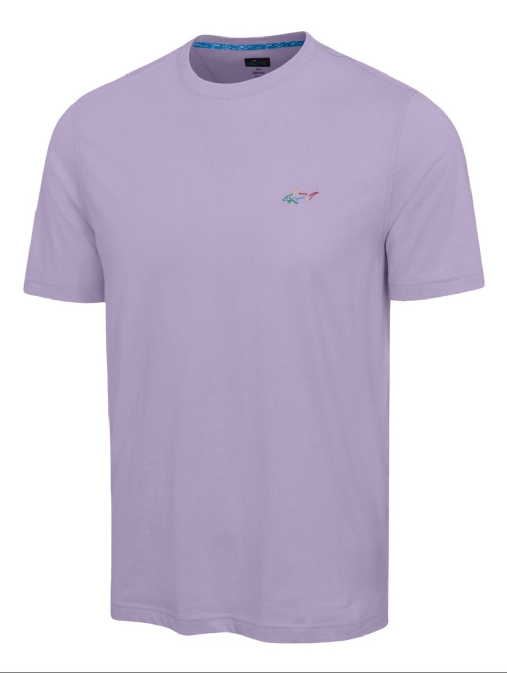 Greg Norman Collection Mens Lavender Short-Sleeve Crewneck Tee Size L